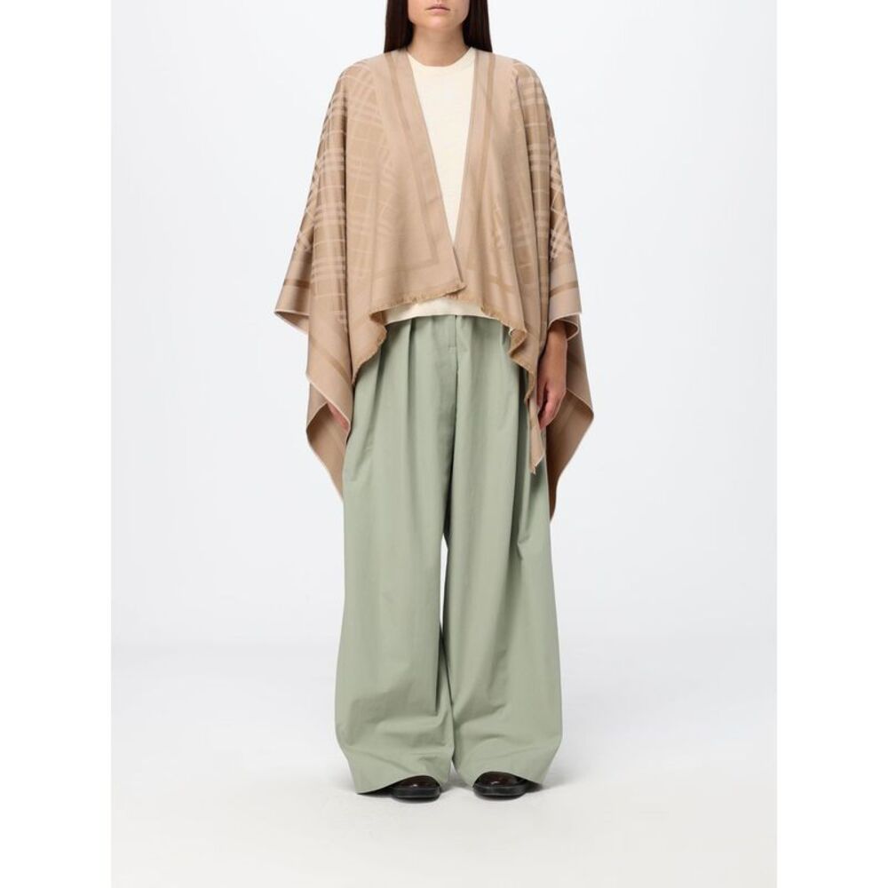 Burberry Women Burberry Asymmetrical V-Neck Wool And Cashmere-Blend Knit Cape